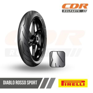 80/90-14 DIABLO ROSSO SPORT F TL 40S