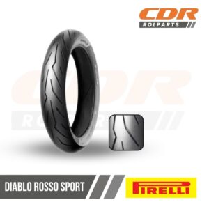 100/80-17 DIABLO ROSSO SPORT F/R TL 52S