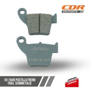 Japan 1011649 PASTILLA FRENO TRAS. SEMIMETALIC