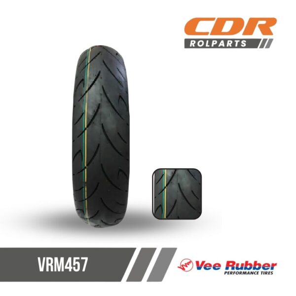 RUBBER- GS 130/70-13 VRM457 TL 63P VEE