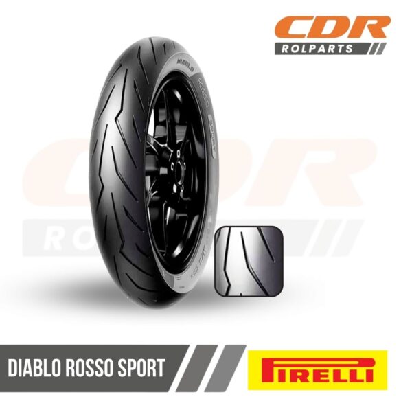 120/70-17 DIABLO ROSSO SPORT TL 58S