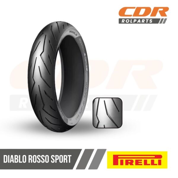 140/70-17 DIABLO ROSSO SPORT TL 66S