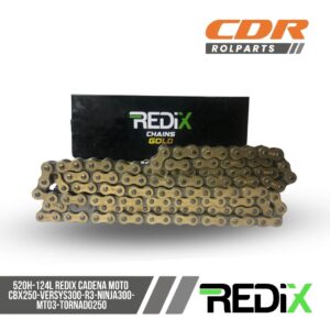 520H-124L REDIX CADENA DORADA MOTO