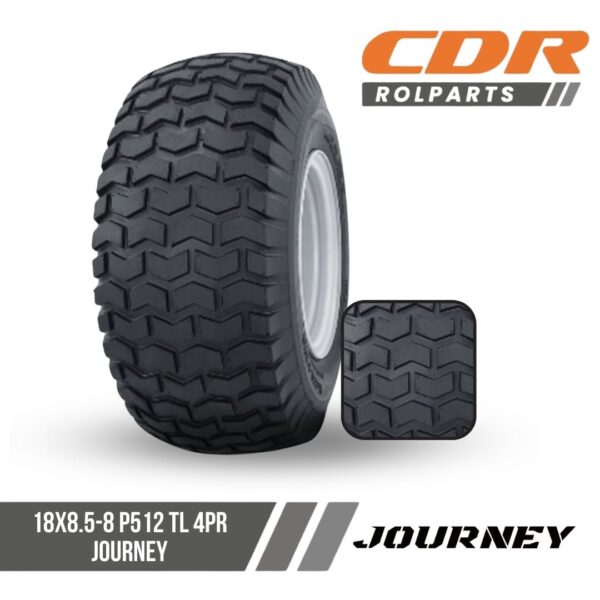Journey 18X8.5-8 P512 TL 4PR