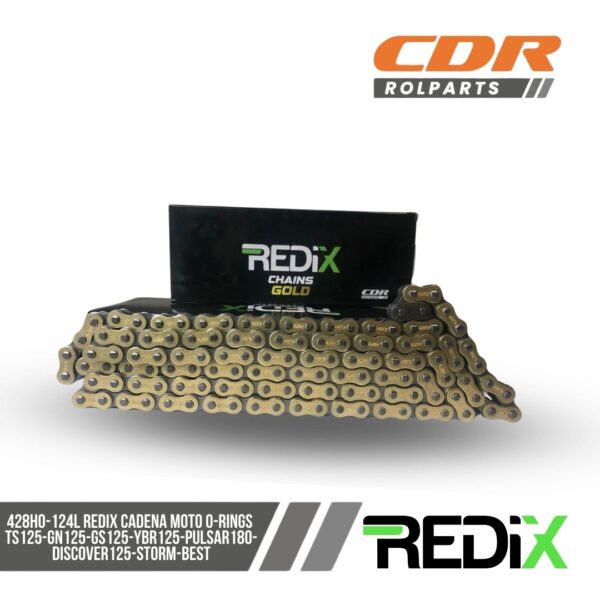 REDIX CADENA MOTO 428HO-124L O-RinGS