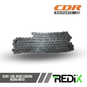 REDIX CADENA MOTO NEGRA 520H-136L