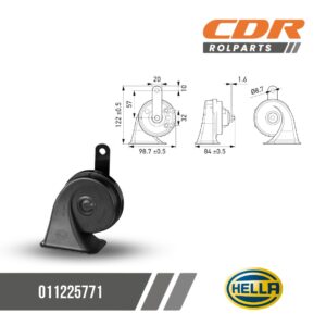 Hella 011225171 CORNETA 12V 490HZ 72W