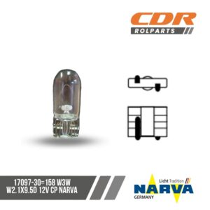 Narva 17097-30=158 W3W W2.1X9.5D 12V CP