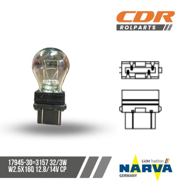 Narva 17945-30=3157 32/3W W2.5X16Q 12.8/14V CP