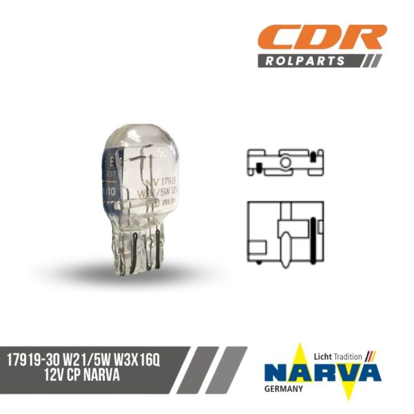 Narva 17919-30 W21/5W W3X16Q 12V CP