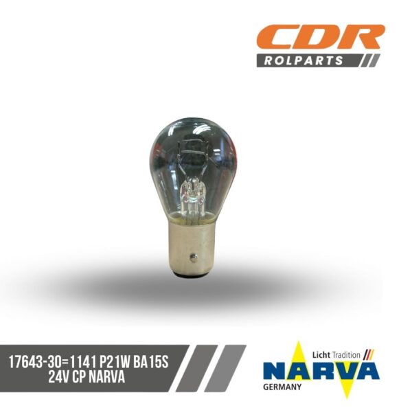 Narva 17643-30=1141 P21W BA15S 24V CP