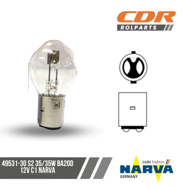 Narva 49531-30 S2 35/35W BA20D 12V C1