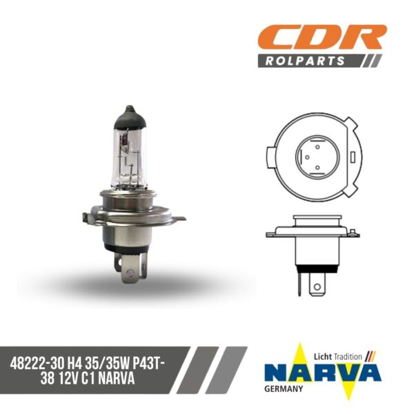 Narva 48222-30 H4 35/35W P43T-38 12V C1