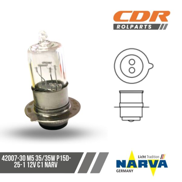 Narva 42007-30 M5 35/35W P15D-25-1 12V C1
