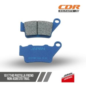 Japan 1017740 PASTILLA FRENO NON ASBESTO TRAS.