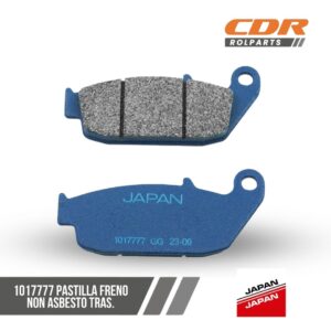 Japan 1017777 PASTILLA FRENO NON ASBESTO TRAS.
