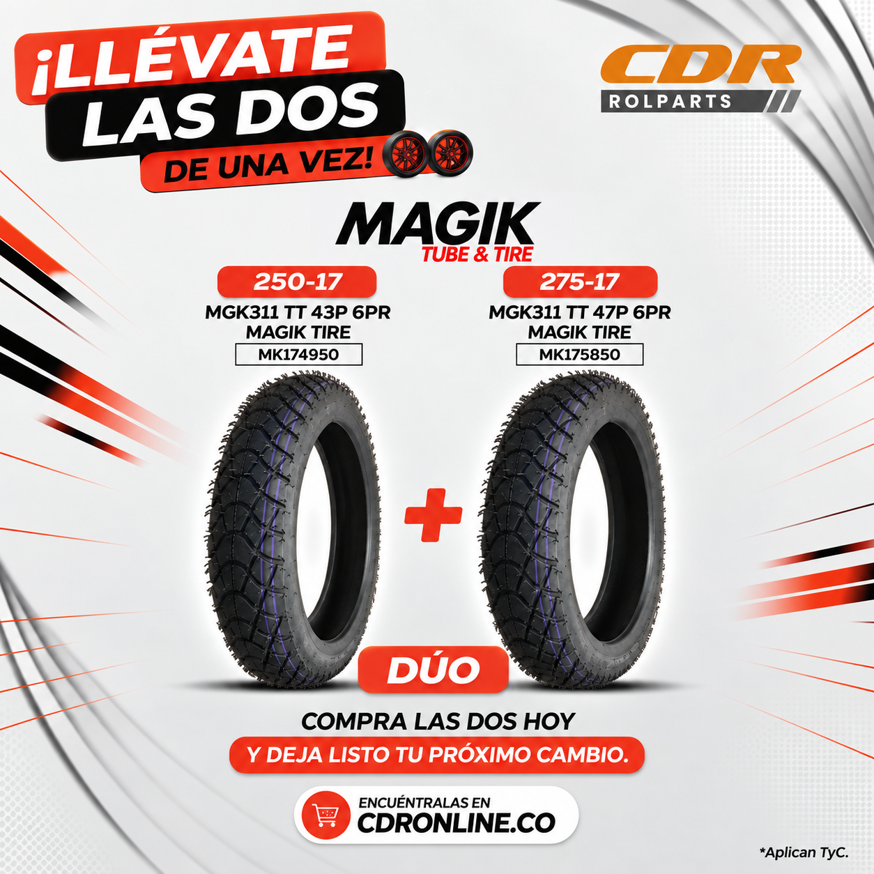 MGK311 TT  MAGIK TIRE